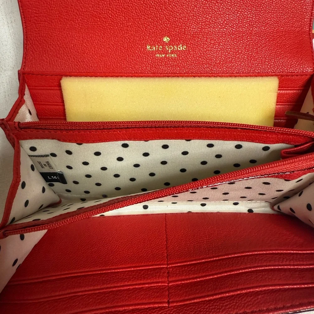 Kate Spade Silver and Red Detail